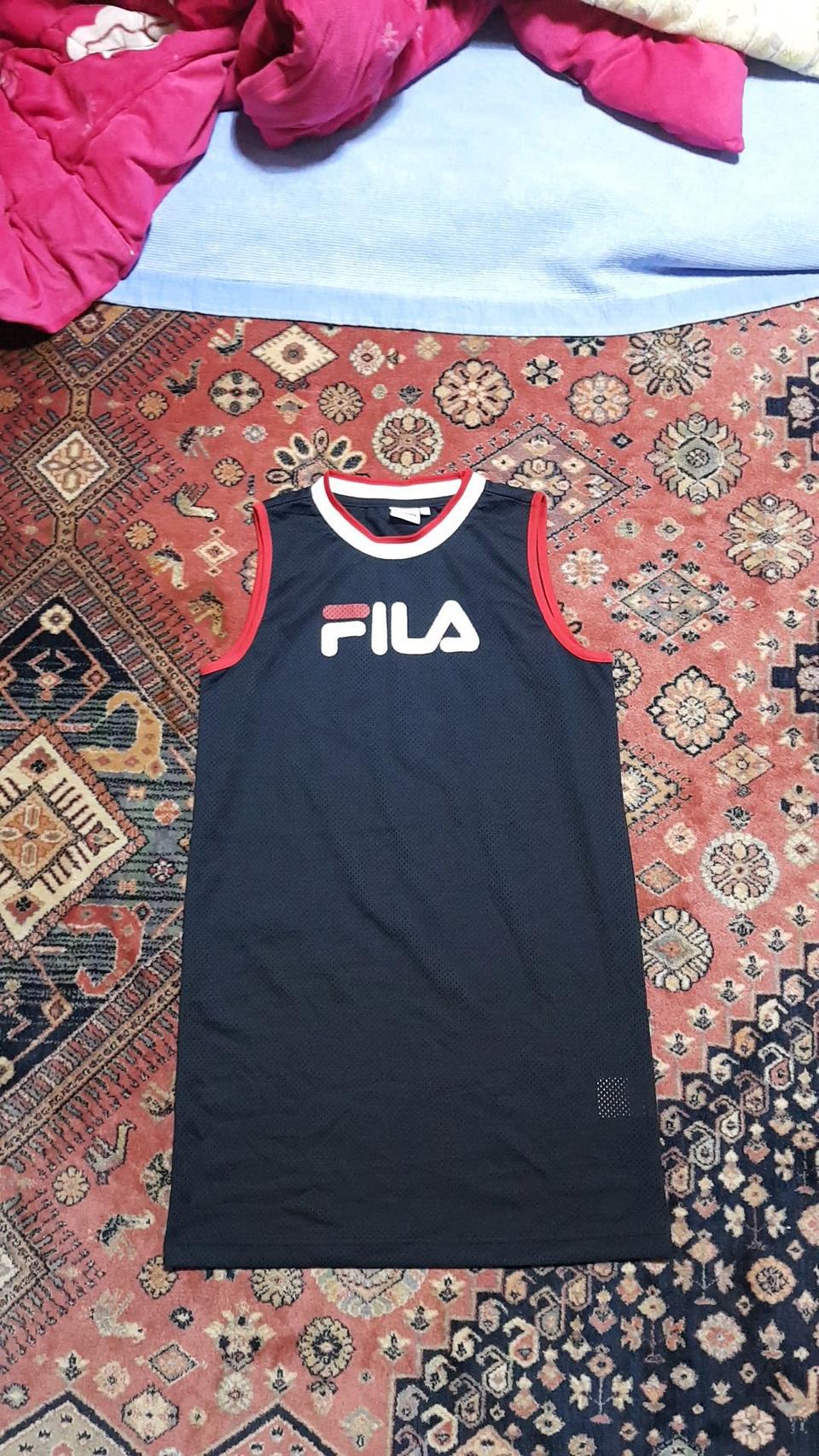 휠라 메쉬롱민소매 85사이즈 여성55 기장80