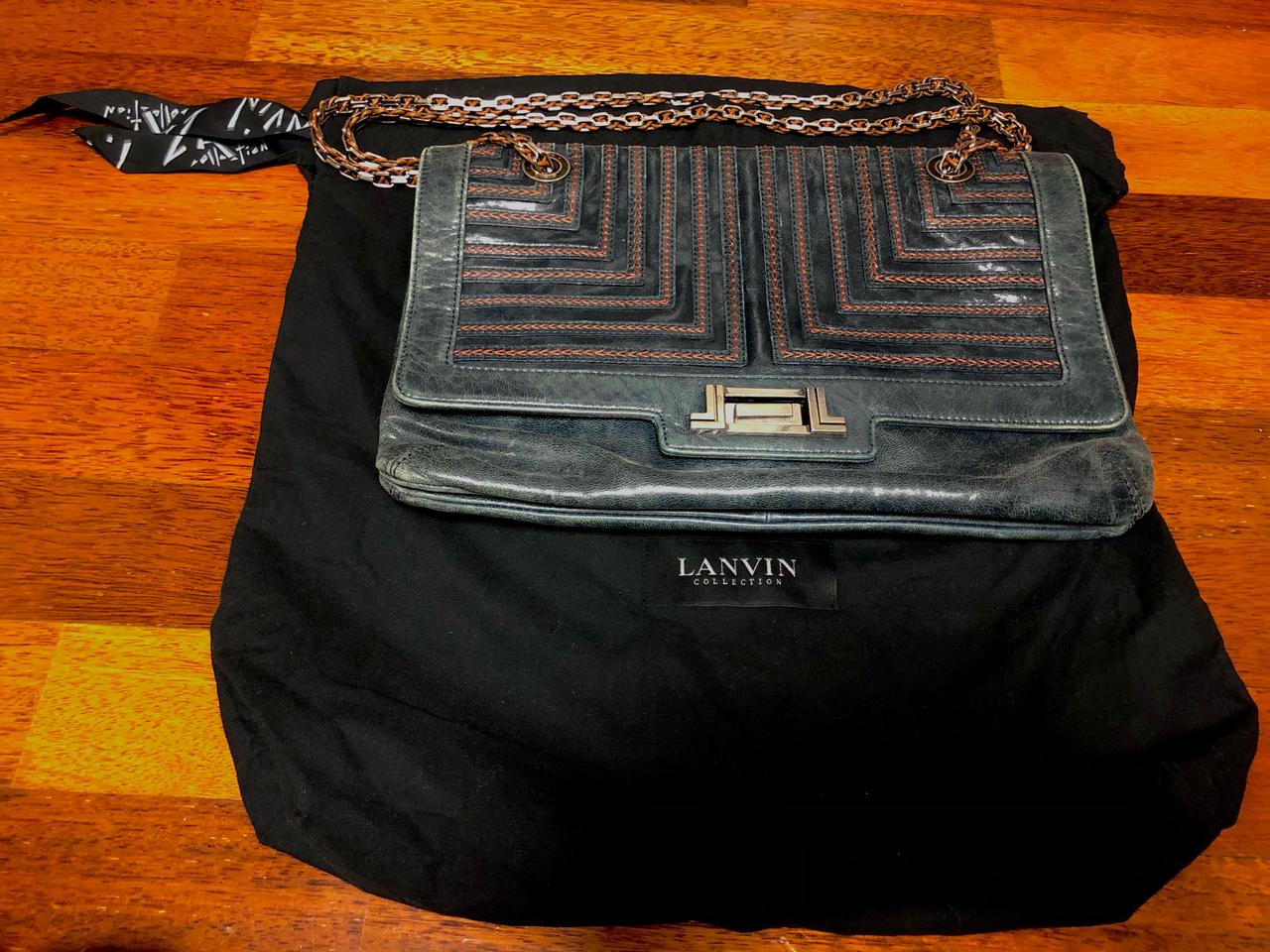 lanvin bag 랑방백  청색 빈티지스타일