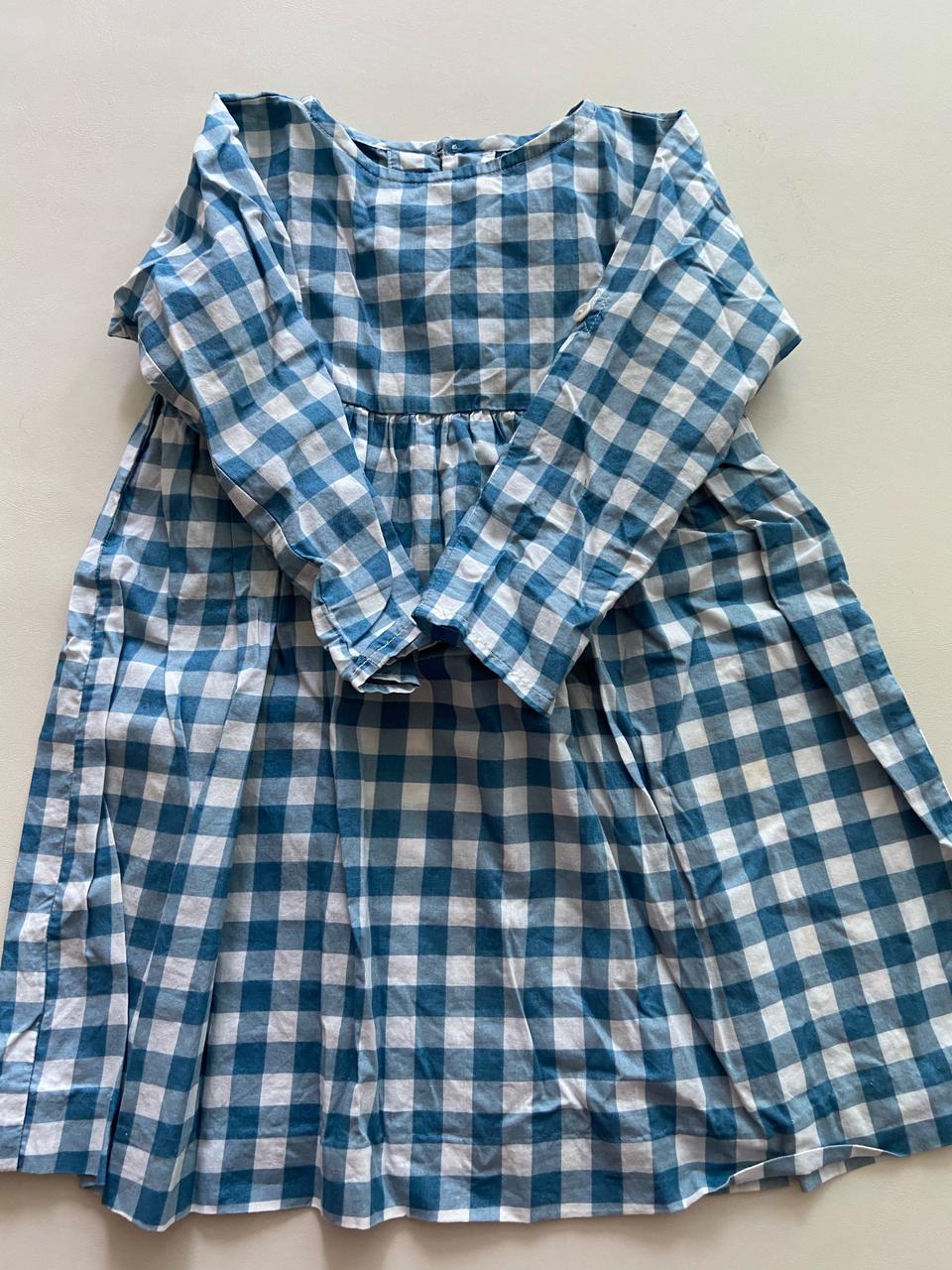 우프 (oeuf) 깅엄체크 원피스 2y
