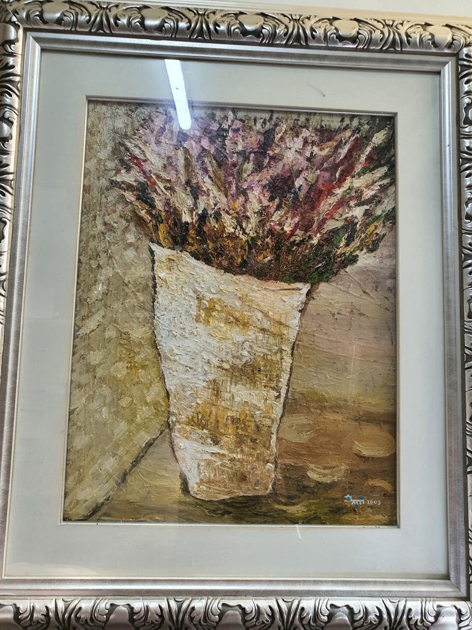 꽃이 꽂혀있는 화병 그림