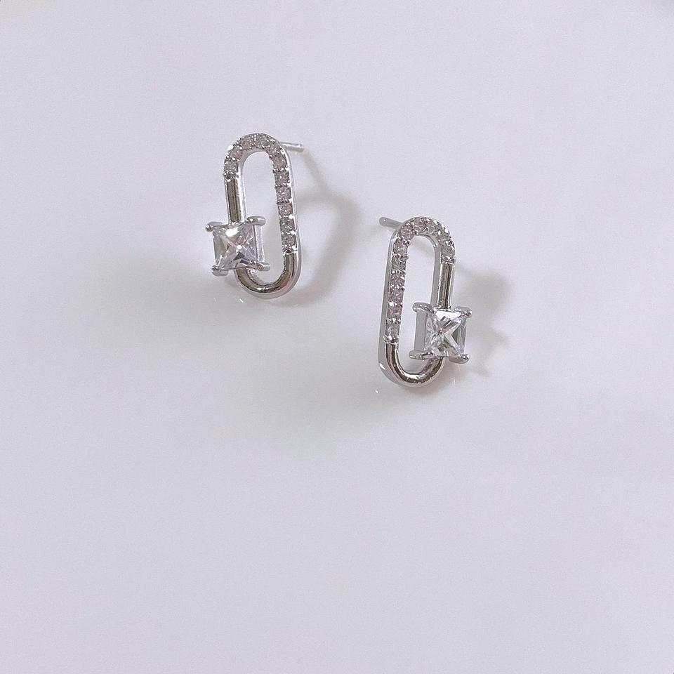 데일리 미니원형실버귀걸이 은침