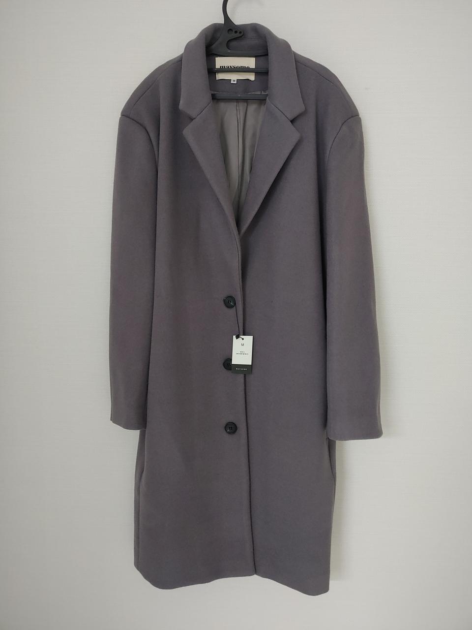 새상품) 메이썸 남녀공용 코트(그레이 바이올렛ㆍ블랙)