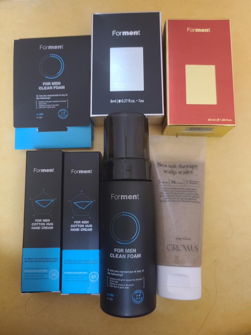 forment 향수, 청결제, 핸드크림, 두피스케일러등 세제품