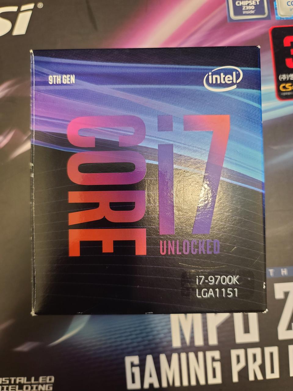 i7 9700k msi MPG z390보드