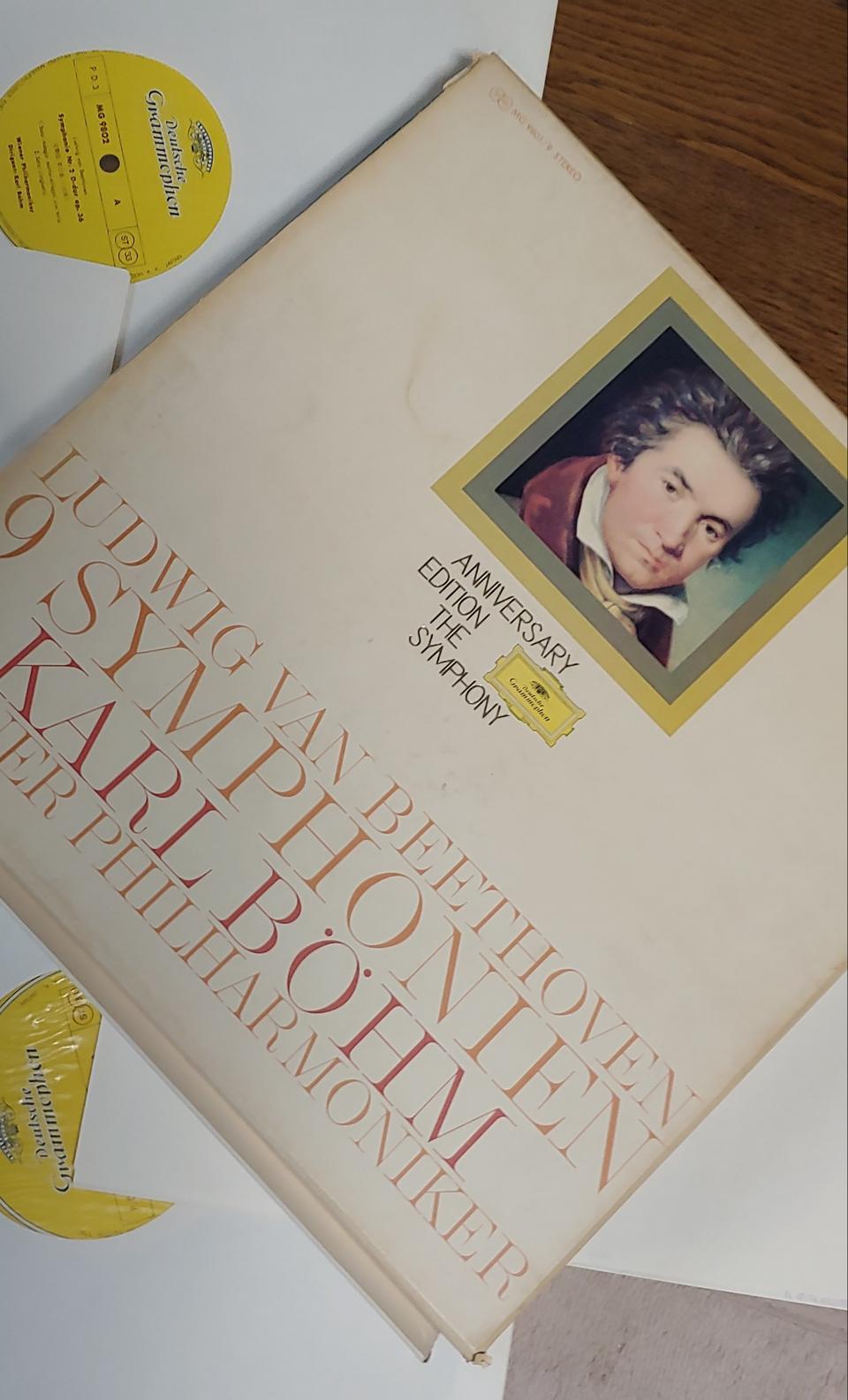 엘피판.클래식.카를뵘 지휘.일본판(오스트리아지휘자)베토벤 10장클래식전집