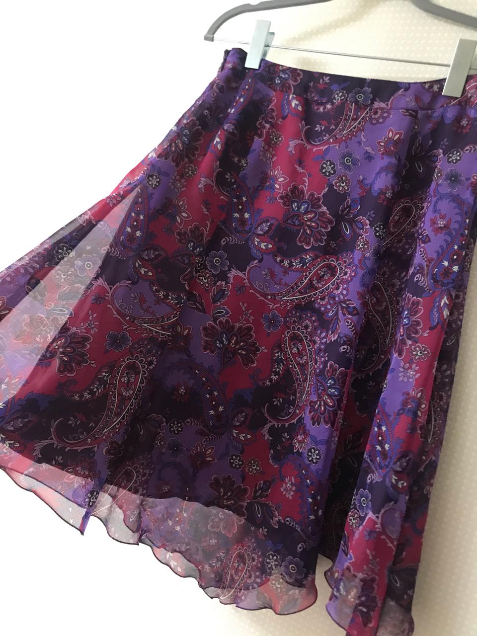 오묘한 퍼플 플라워 스커트