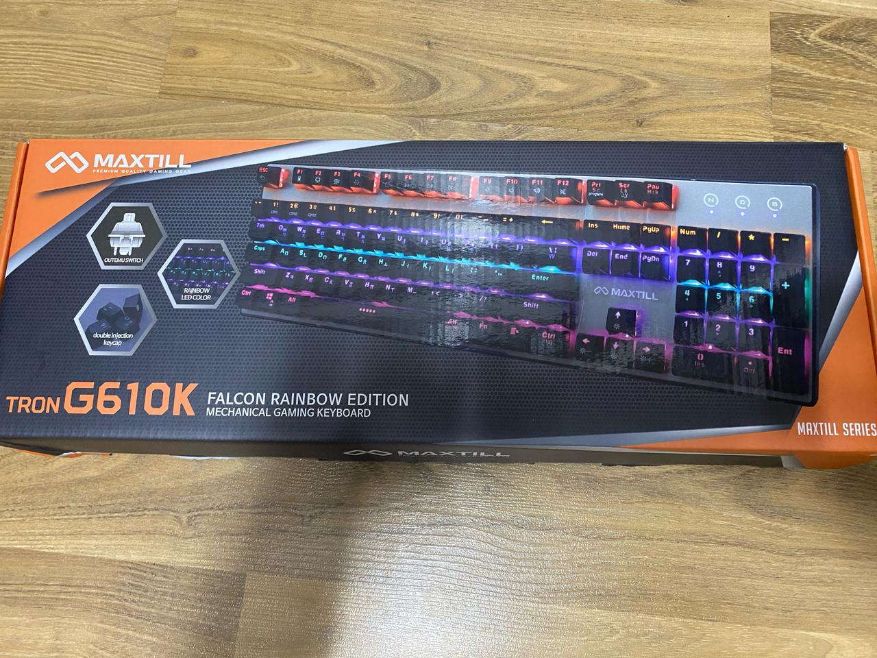 맥스틸 G610K Falcon rainbow edition 키보드