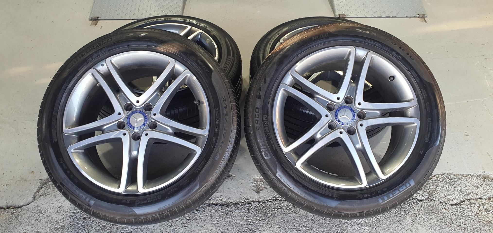 벤츠 s클래스 순정18인치 중고휠타이어세트