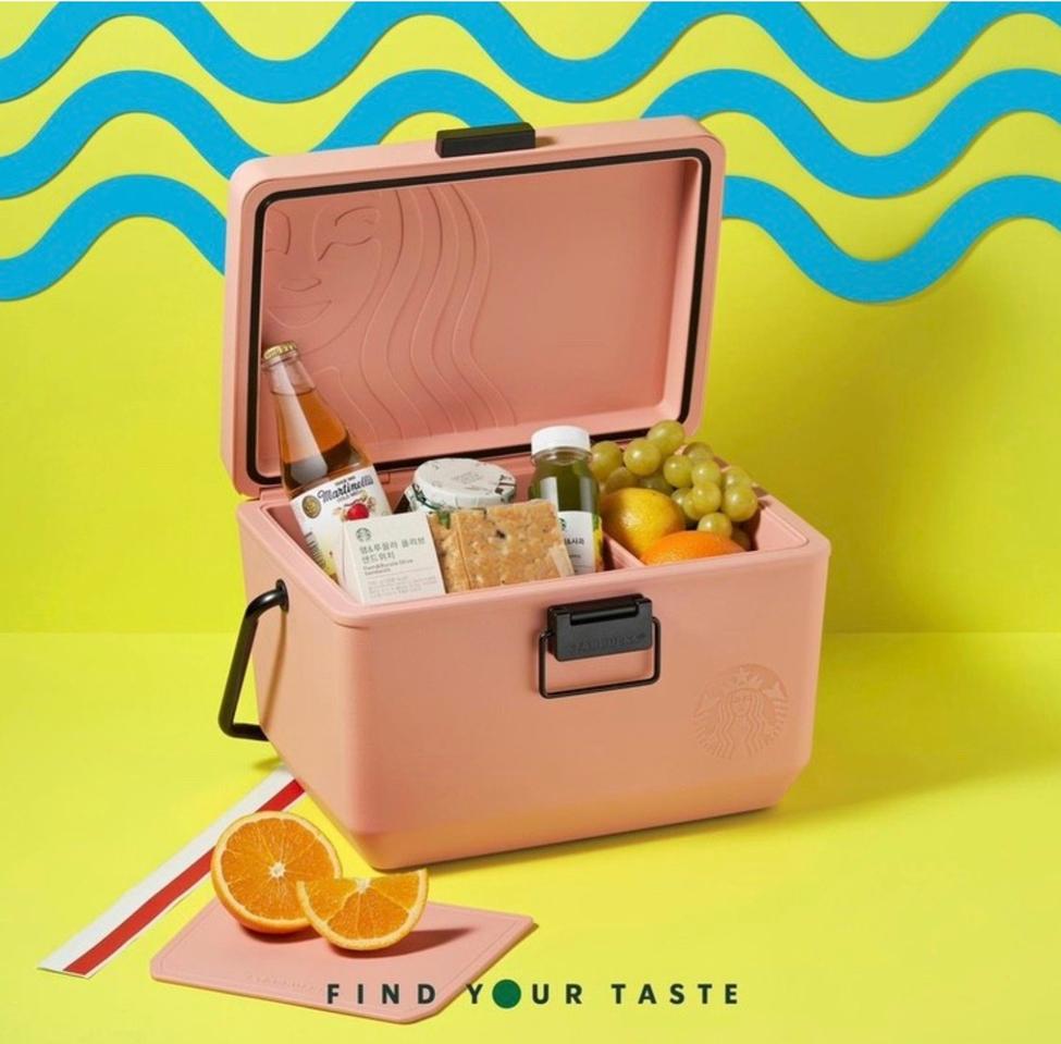 스벅 프리퀀시 서머 쿨러 (핑크 & 그린)