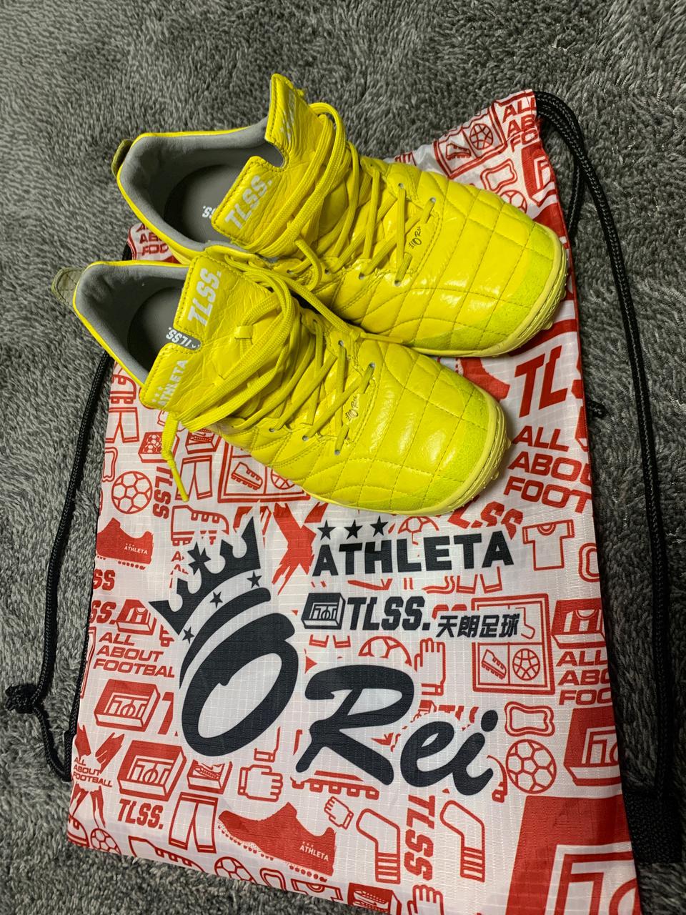 아슬레타 c001 풀캥거루가죽 풋살화 팝니다.