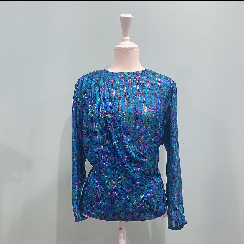 빈티지 시스루 블라우스