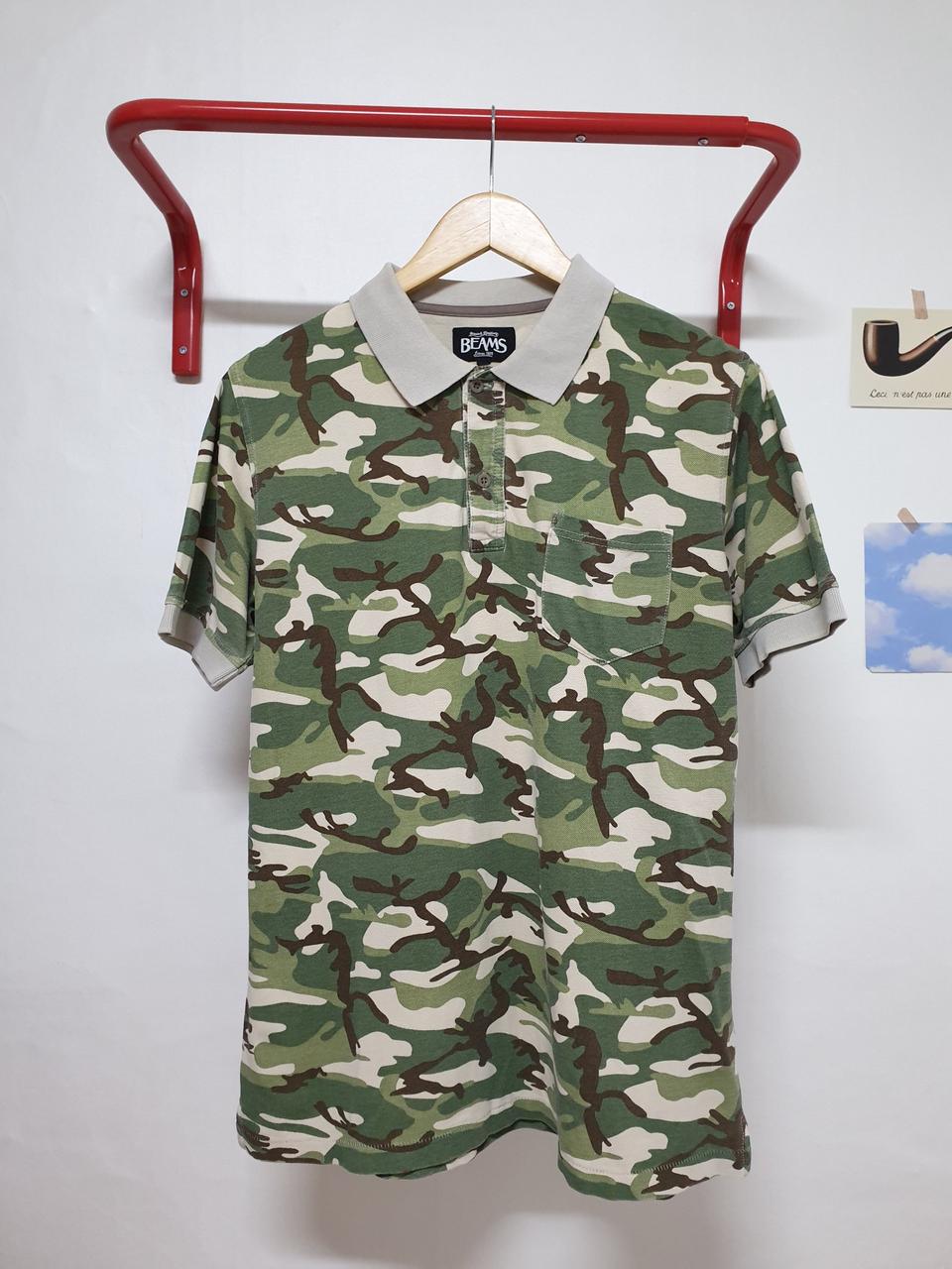 [100] 빔즈 우드랜드 피케셔츠 카모