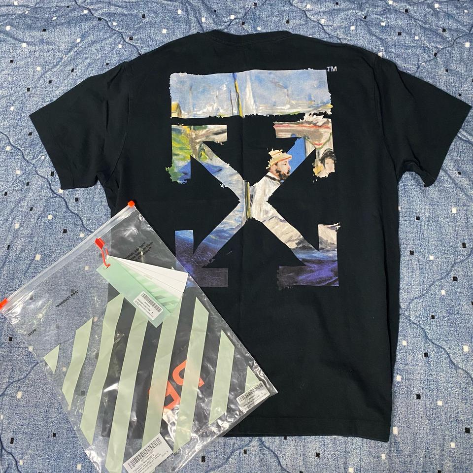 [105] 오프화이트 유화 반팔티