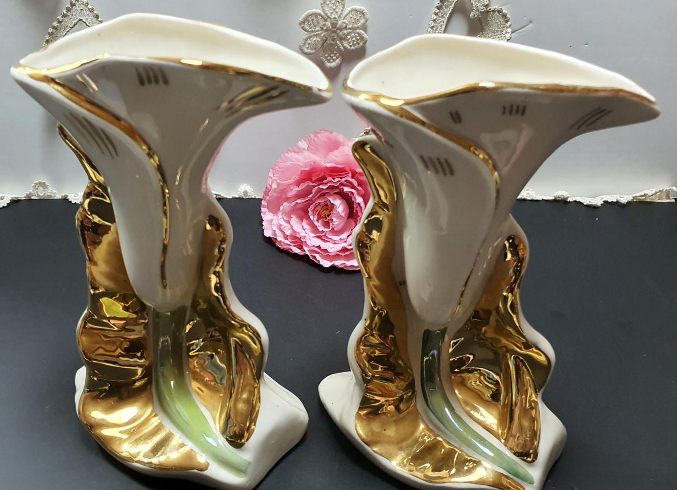 미국 와랜티드 22K골드 도자기 화병