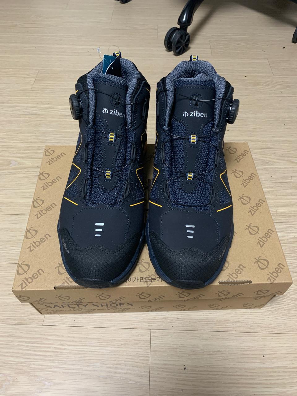 [270] 지벤 안전화 작업화 천연소가죽 방수내피 ZB-166
