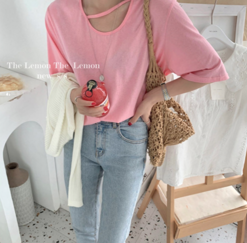 루즈핏 기본 티셔츠