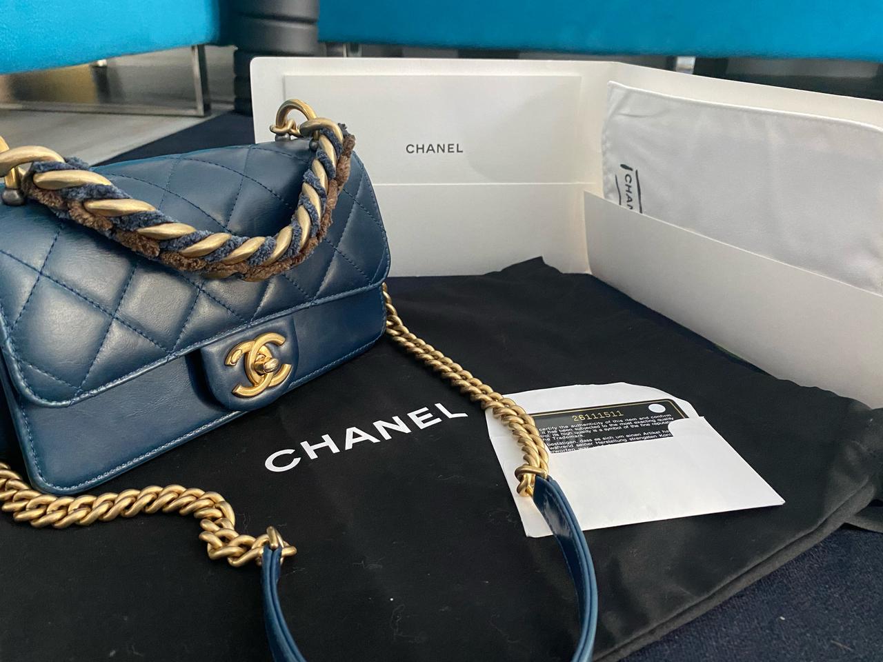 샤넬 빈티지 트리플 플립백 체인 한정판 제니백