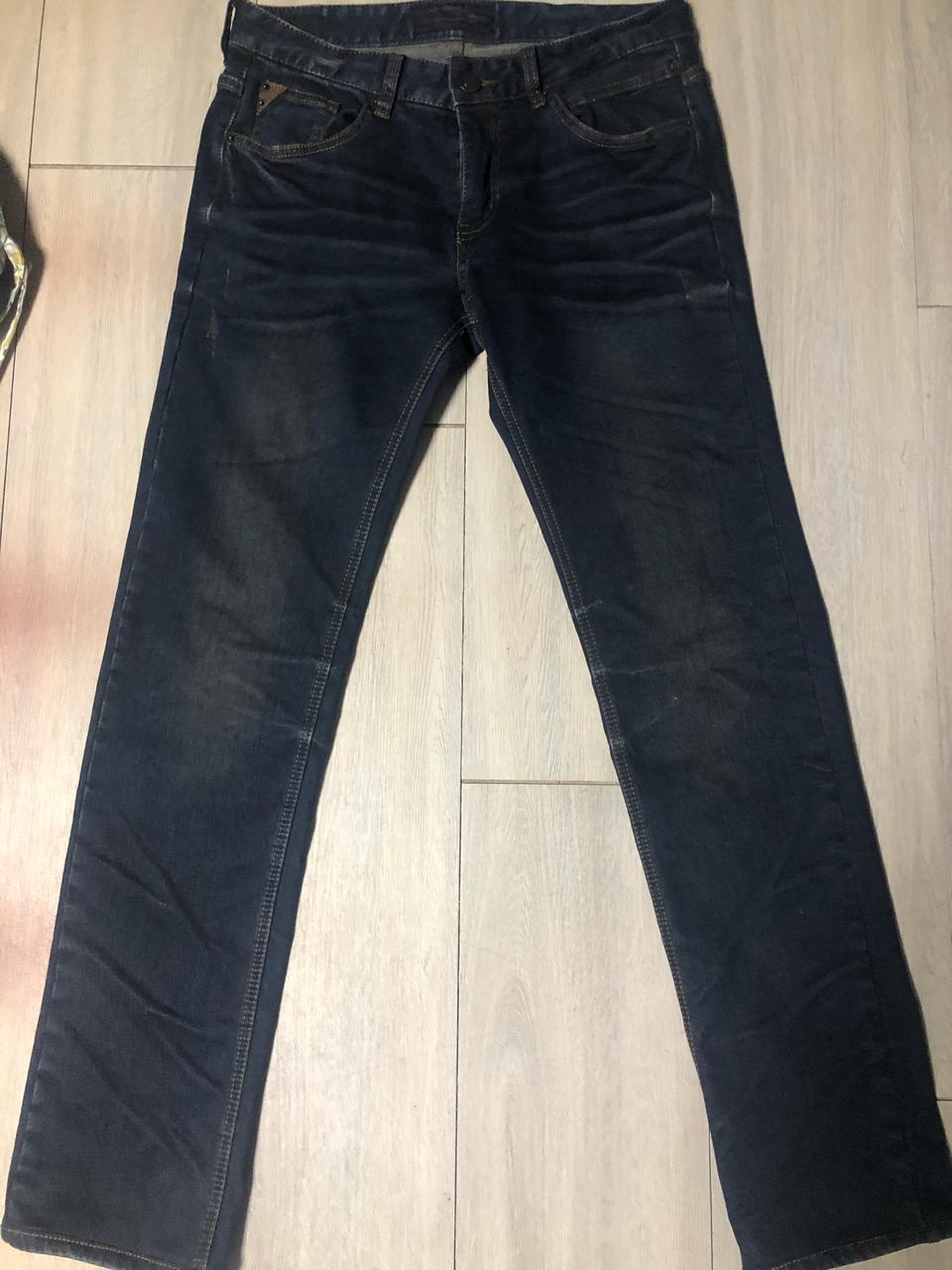 청바지 데님일자 연블랙진