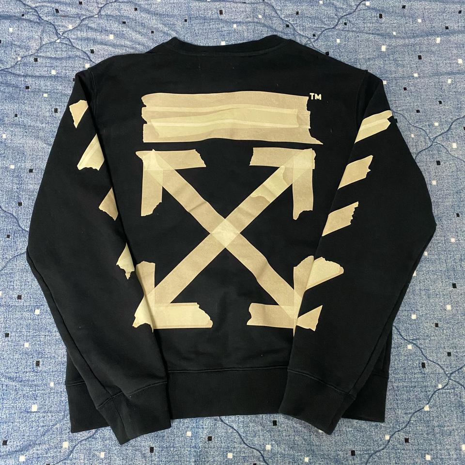 [XL] 오프화이트 테이프 맨투맨