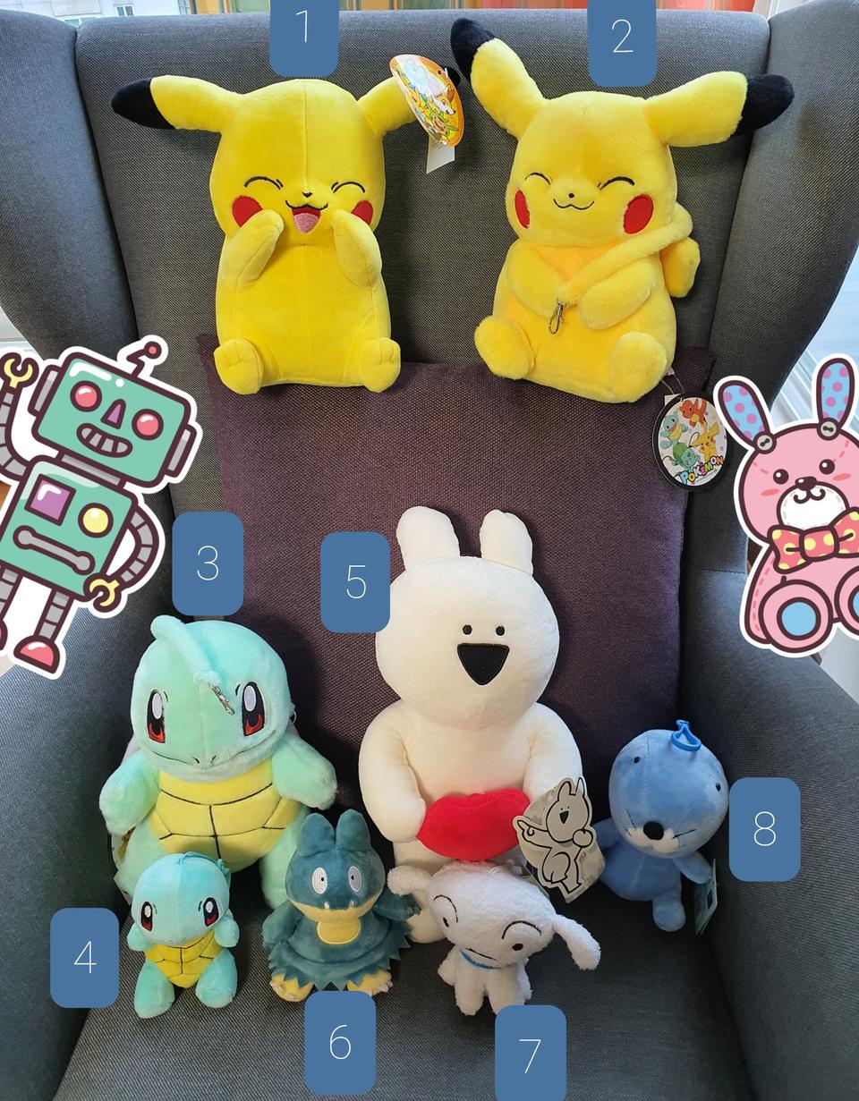 새상품 봉제인형 7종 set