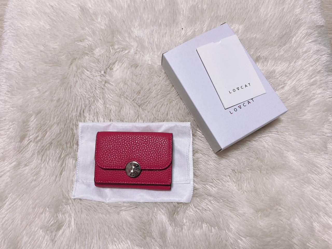 러브캣 바지크 미니 반지갑