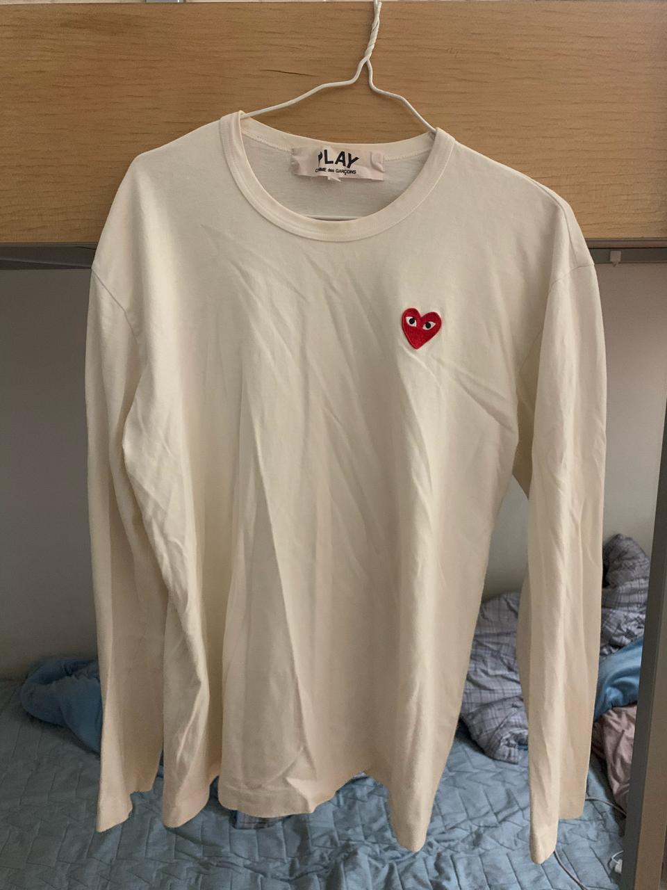 정품 꼼데가르송 긴팔티셔츠 XL
