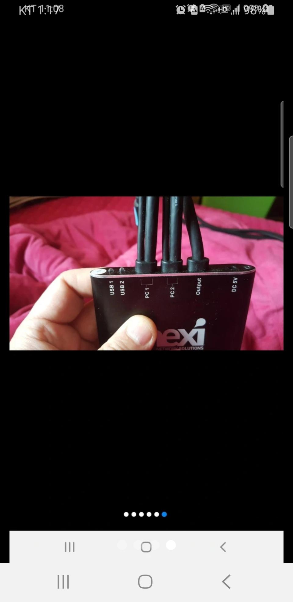 HDMI KVM 스위치 4K UHD 지원 케이블