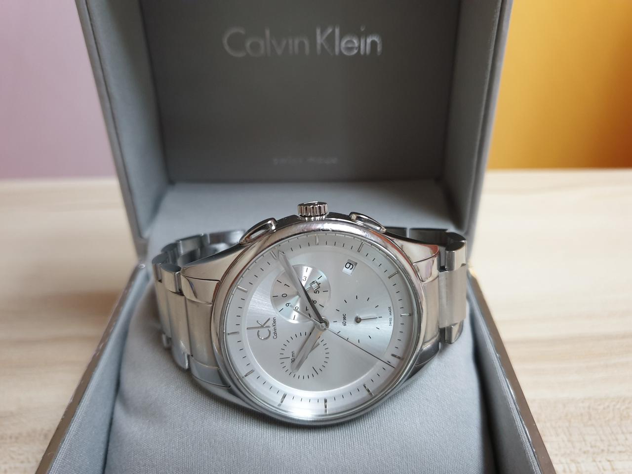 시계 Ck 켈빈클라인 메탈 실버