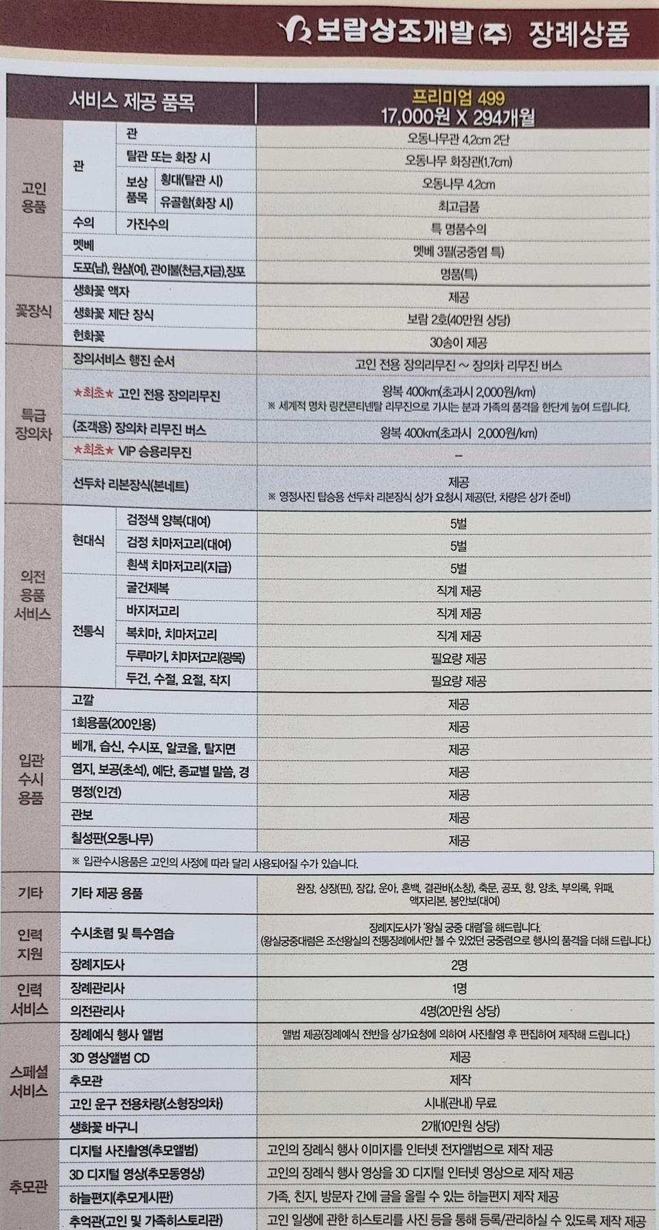 (가격내림) 보람상조 양도합니다.