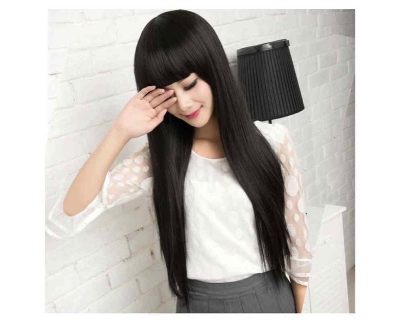 긴생머리 통가발(브라운,블랙)