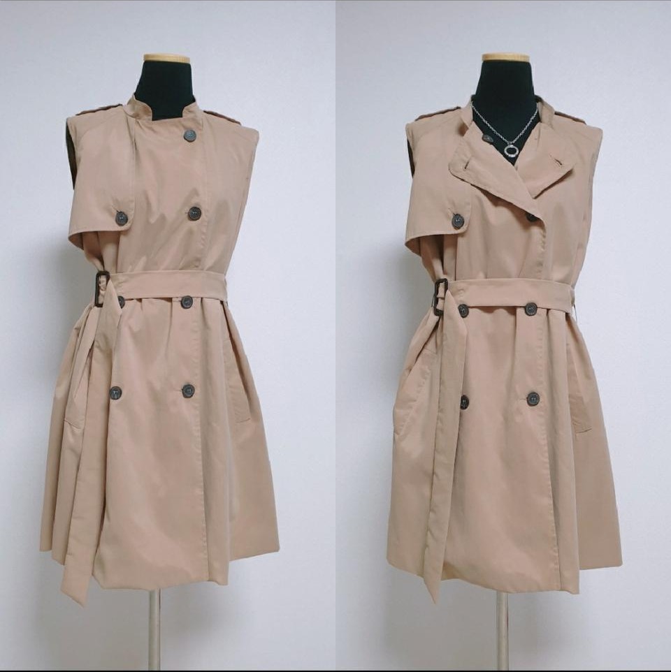 민소매트렌치코트