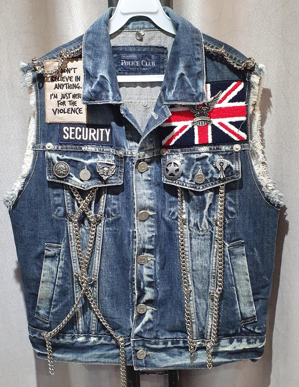 바이크 청 독수리 체인 조끼