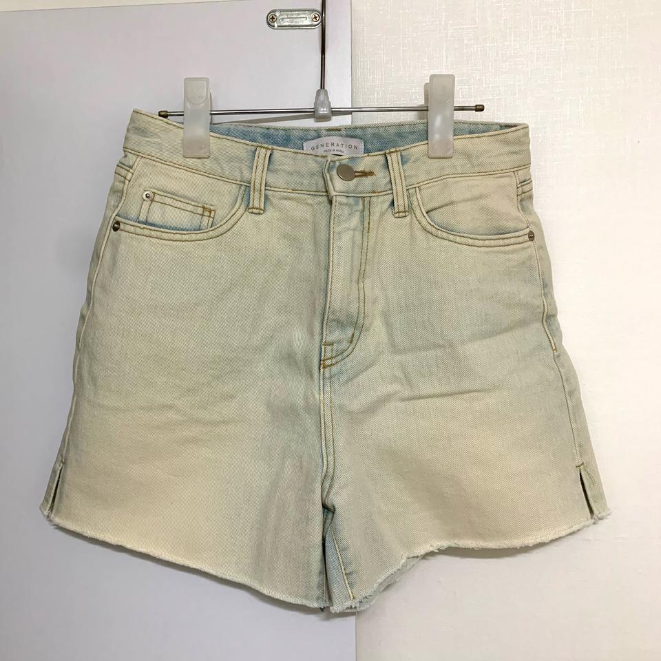 새옷/ 연청 워싱 반바지 데님숏팬츠 m사이즈