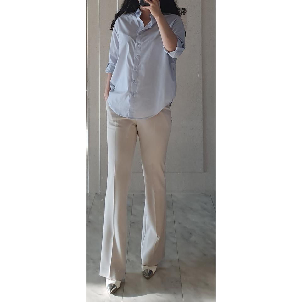 새상품)베이지 세미부츠컷 슬랙스 S/M 레티첼라