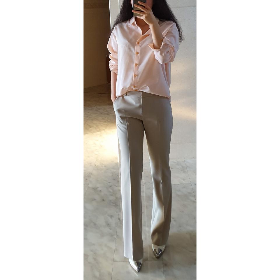 새상품)베이지 세미부츠컷 슬랙스 S/M 레티첼라