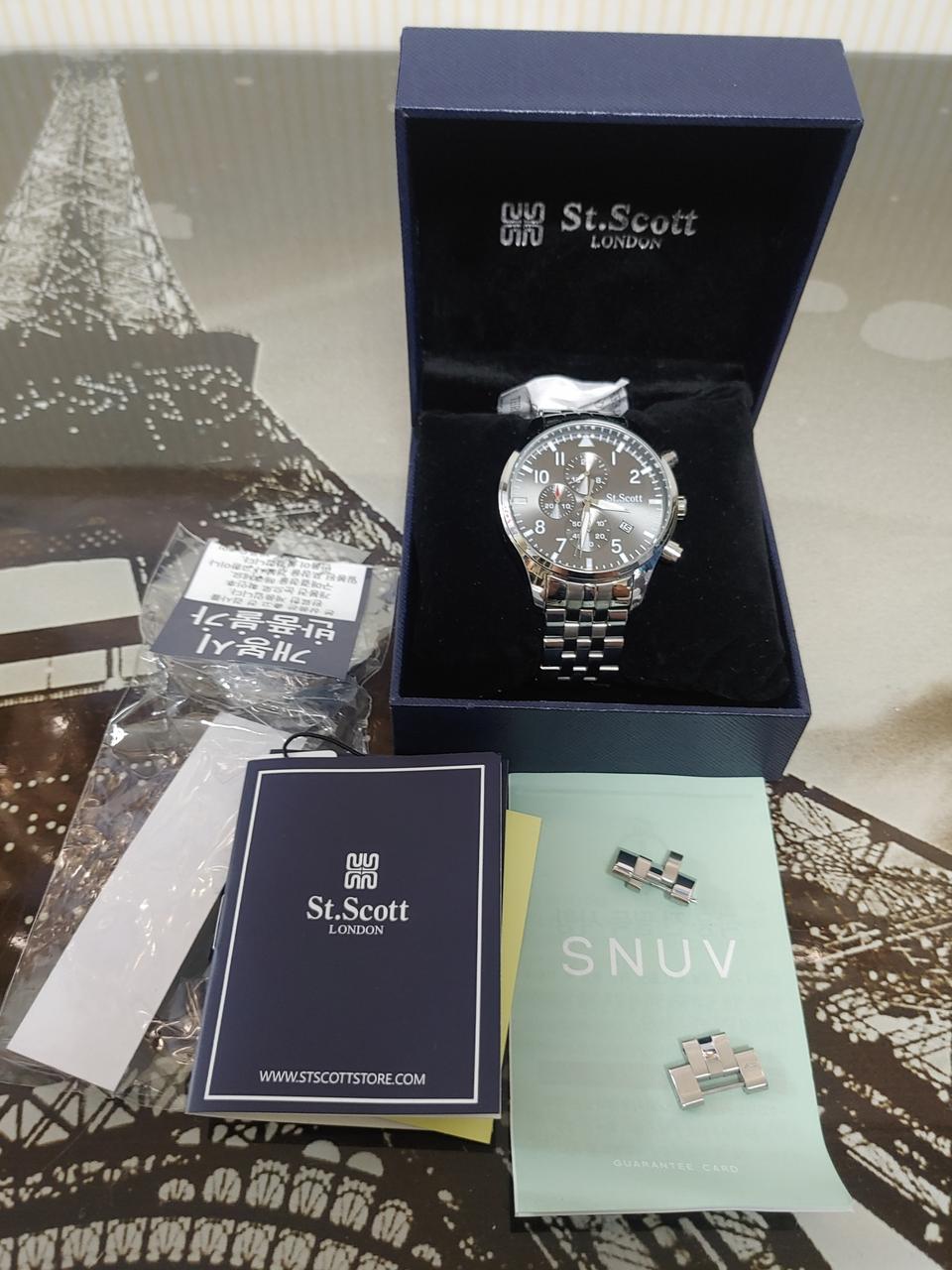 세인트스코트 켄닥 남자메탈시계