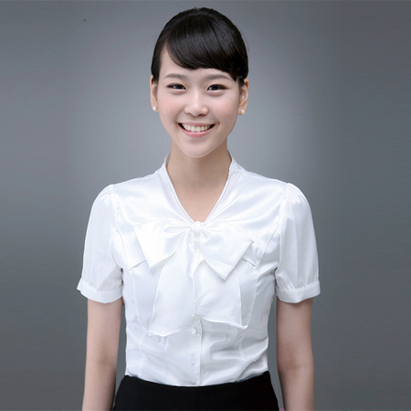 (승무원/면접) 리본 블라우스