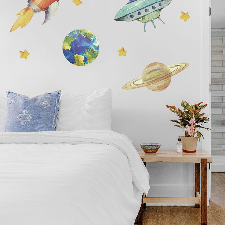 태양계 야광 스티커