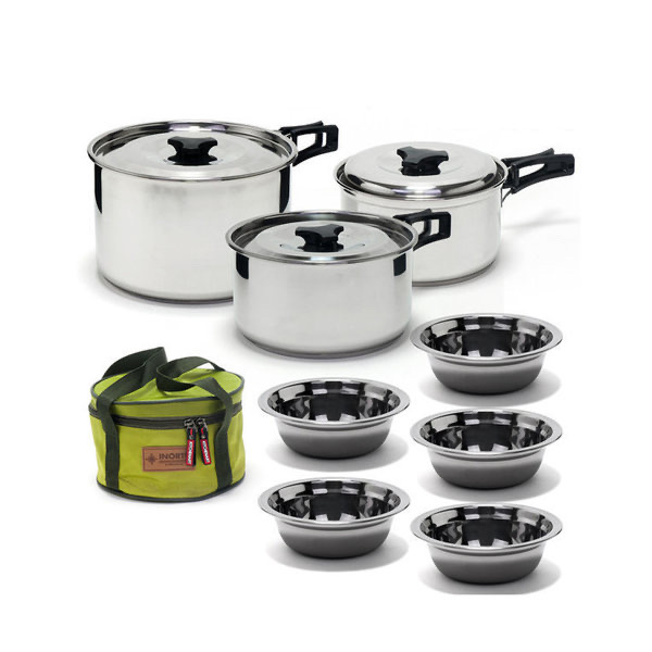 키친아트 코펠세트 3-4인용 스테인레스 캠핑 낚시용품