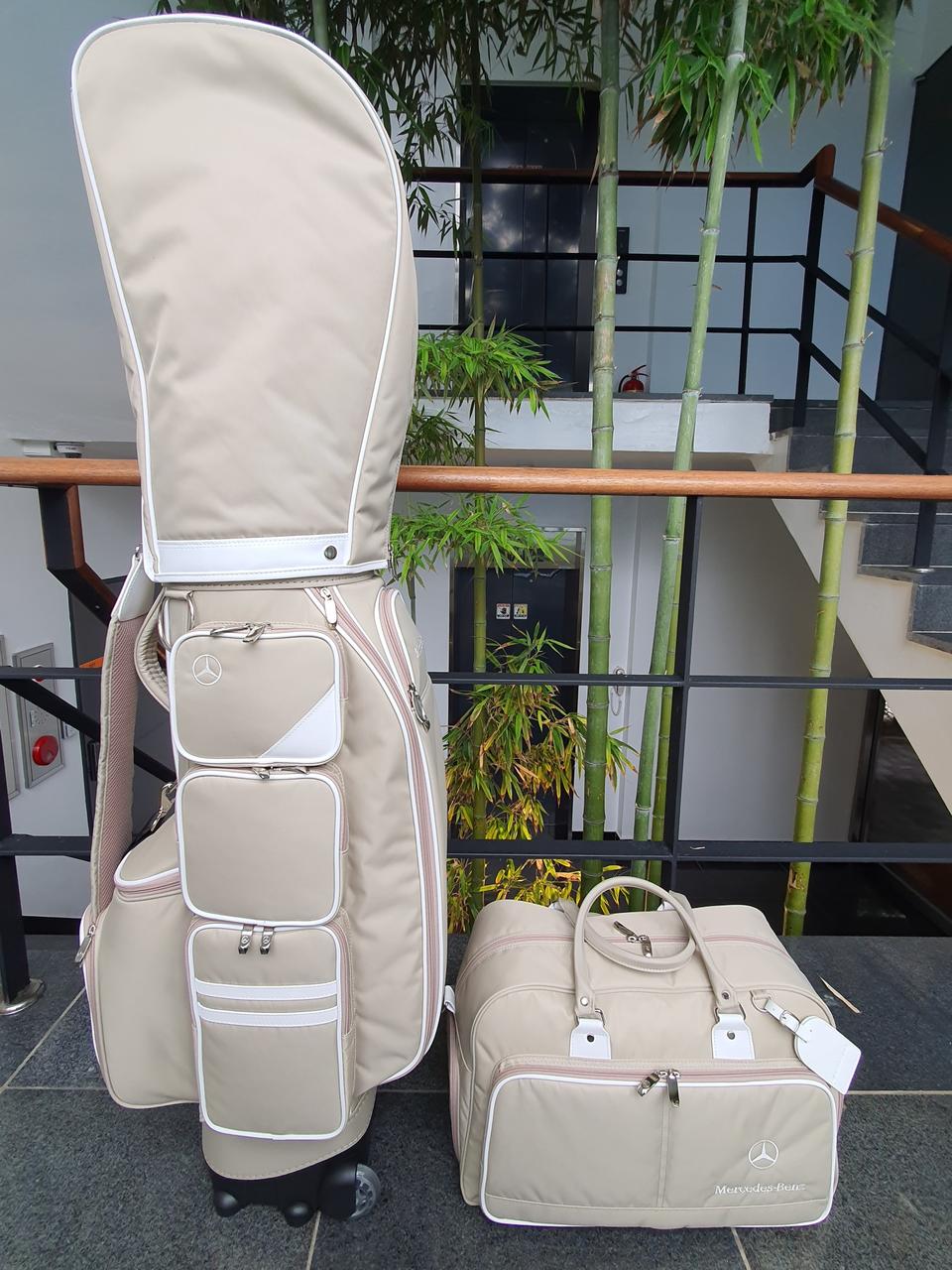 벤츠 골프백 세트 바퀴형 캐디백 보스톤백 새상품 판매