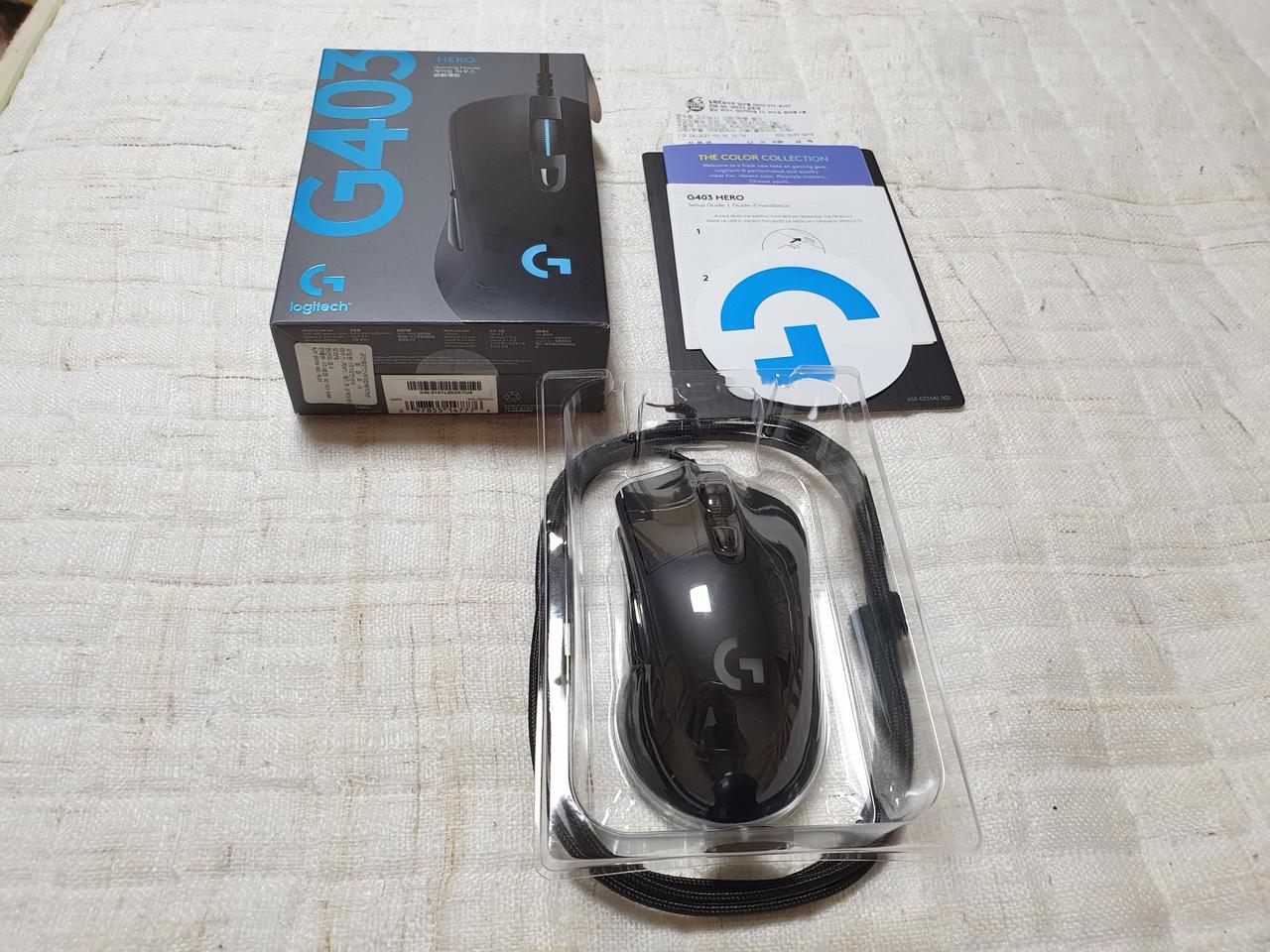 로지텍 유선 게이밍 마우스(새상품 / g403 히어로)