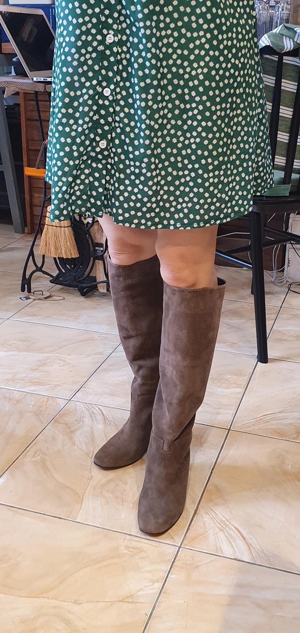 스웨이드롱부츠