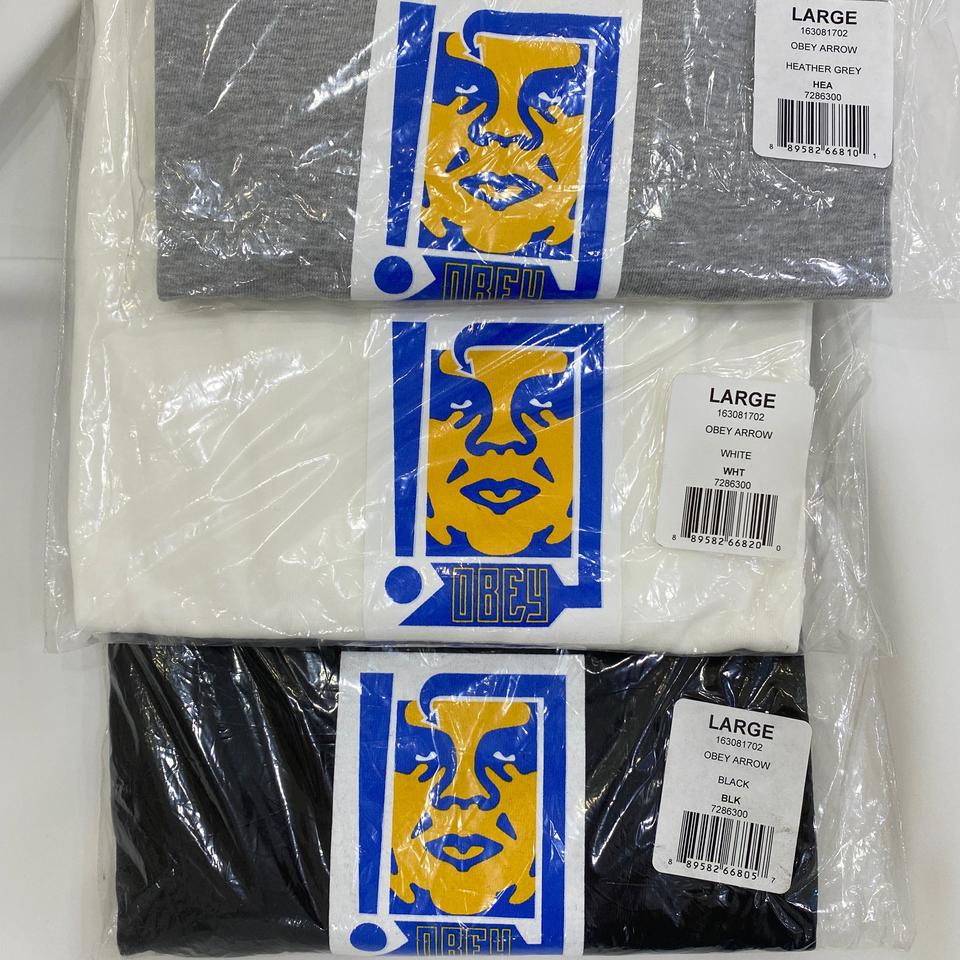 (L사이즈) 오베이 페이스 반팔티 (새상품 무료배송)