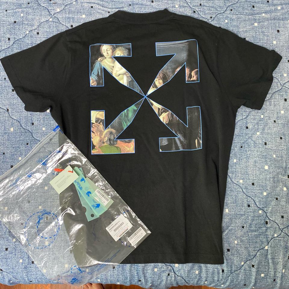 오프화이트 카라바조 반펄티셔츠