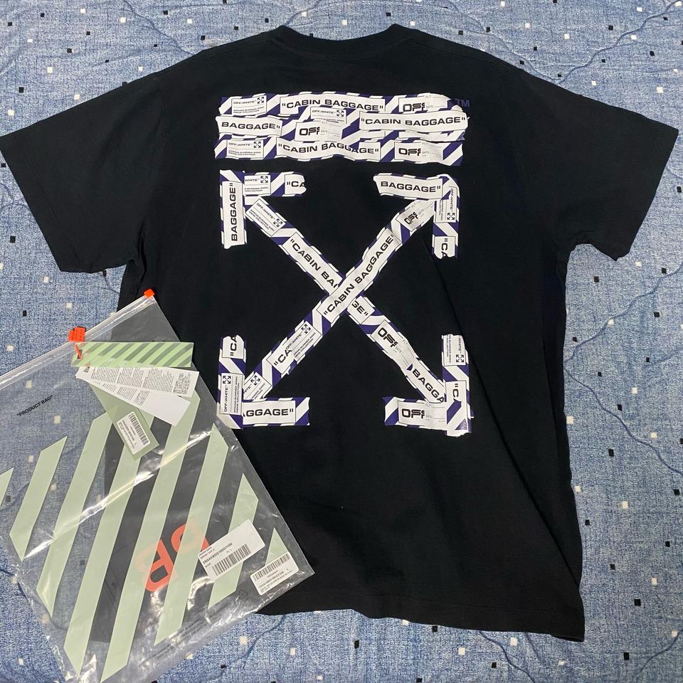 오프화이트 에어포트 반팔티셔츠