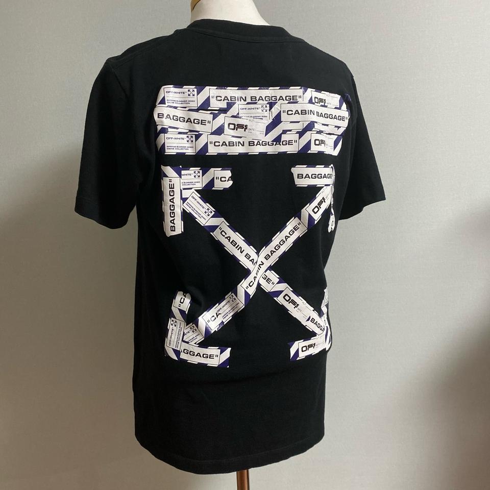 오프화이트 에어포트 반팔 티셔츠