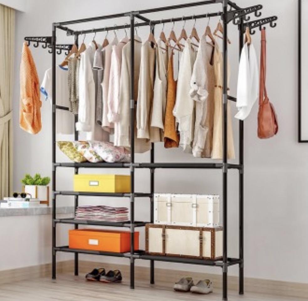 (무배) 비키니 옷장 DIY 조립식 선반형 수납 행거