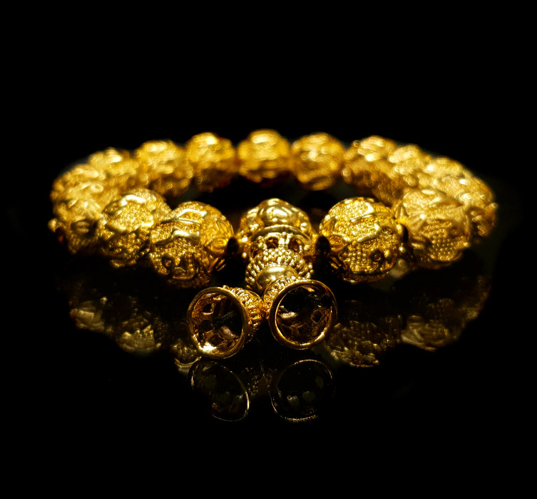 18K특수도금 럭셔리 염주팔찌