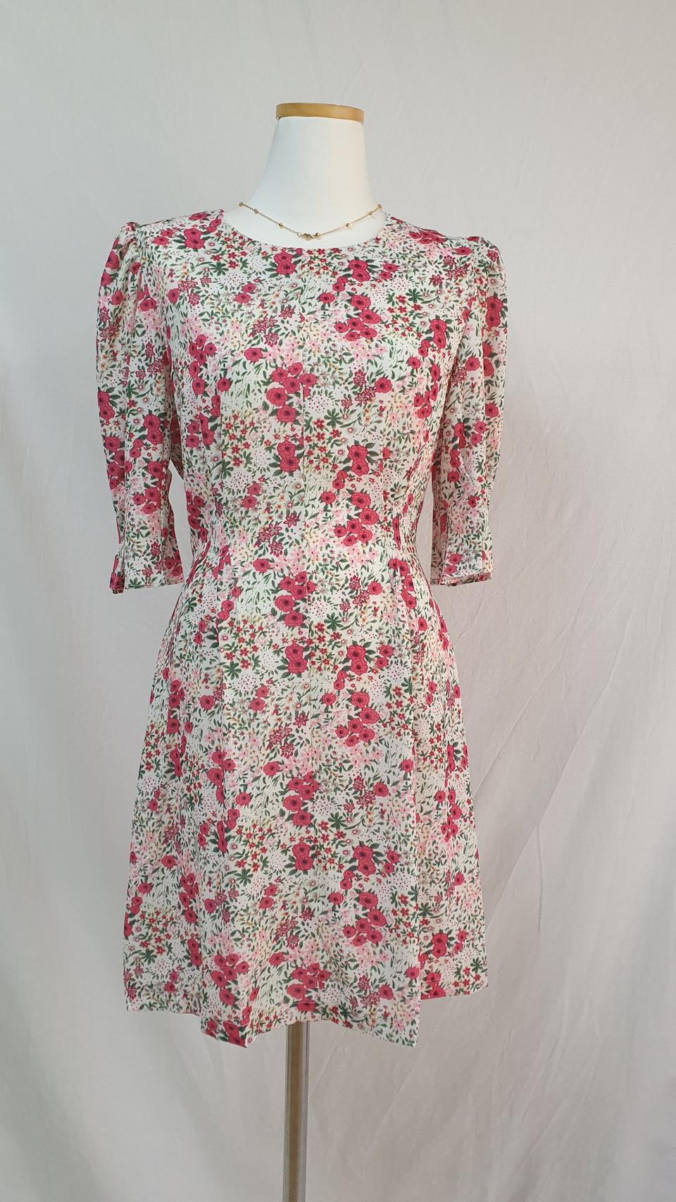 플라워퍼프원피스 [새상품]