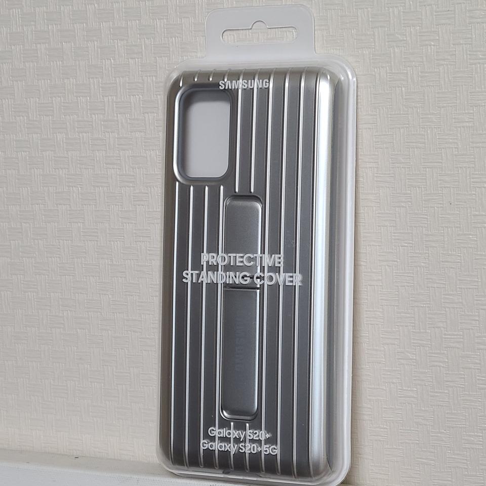 S20플러스 프로텍티브 스탠딩 케이스 실버